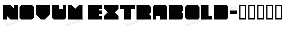 Novum ExtraBold字体转换